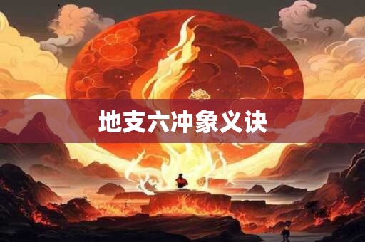 地支六冲象义诀
