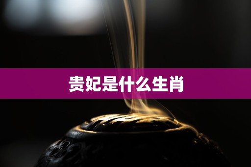 贵妃是什么生肖