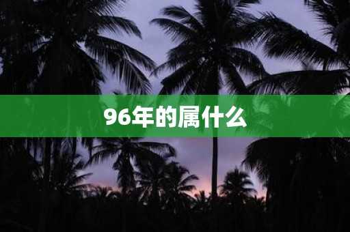 96年的属什么