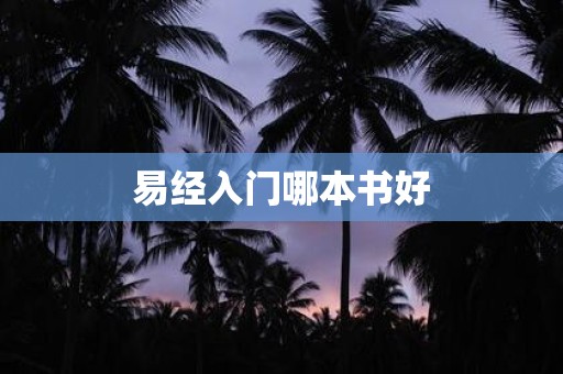 易经入门哪本书好