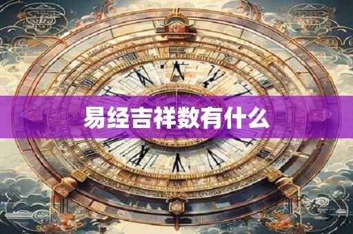 易经吉祥数有什么