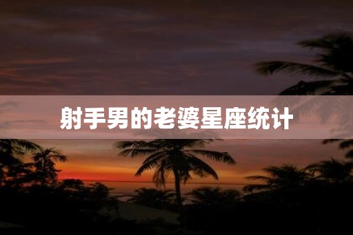 射手男的老婆星座统计
