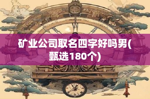 矿业公司取名四字好吗男(甄选180个)