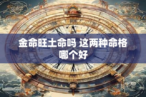 金命旺土命吗 这两种命格哪个好