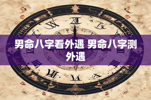 男命八字看外遇 男命八字测外遇