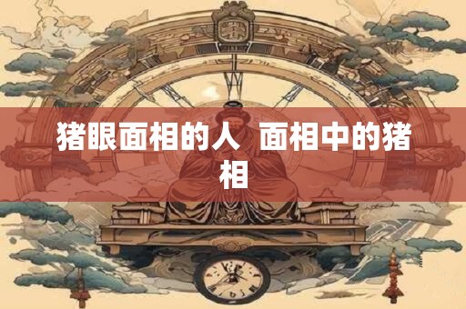 猪眼面相的人  面相中的猪相