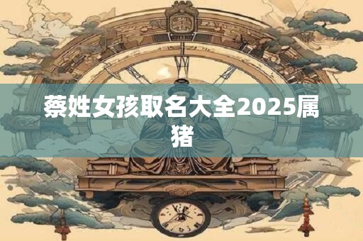 蔡姓女孩取名大全2025属猪