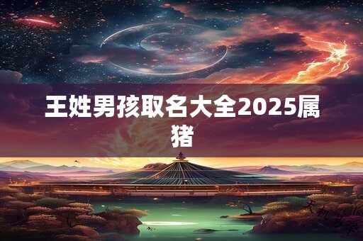 王姓男孩取名大全2025属猪
