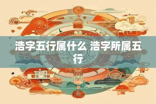 浩字五行属什么 浩字所属五行