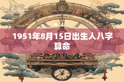 1951年8月15日出生人八字算命
