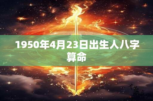 1950年4月23日出生人八字算命