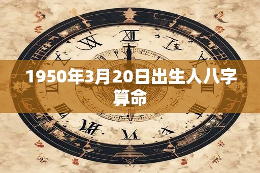 1950年3月20日出生人八字算命
