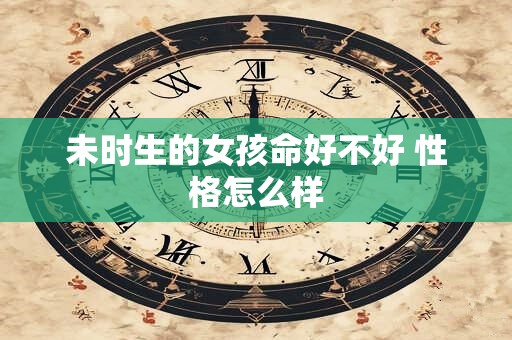未时生的女孩命好不好 性格怎么样