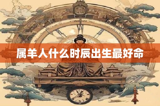 属羊人什么时辰出生最好命