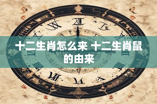 十二生肖怎么来 十二生肖鼠的由来